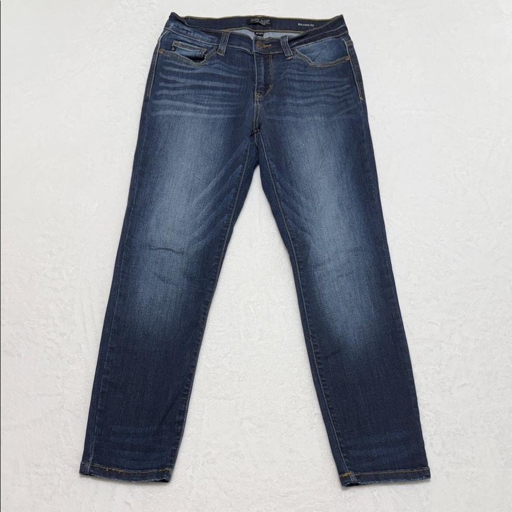 Judy Blue Dark Washed Blue Straight Leg Jeans